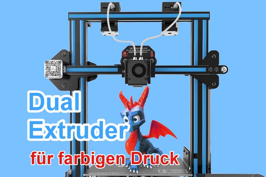 3D FDM FFF Druck Dual Extruder Farbdruck
